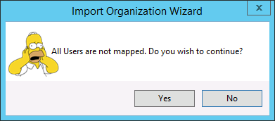 All users are not mapped