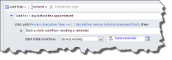 Service Activity Reminder with Child workflow