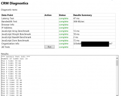 CRM Diagnostics Tool