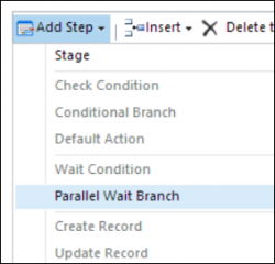 Parallel wait menu is available