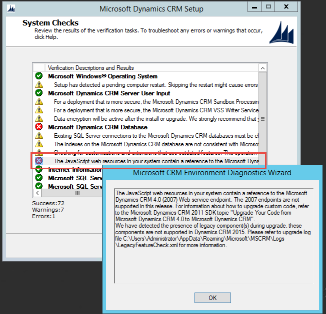 Legacy Code won't work in CRM 2015