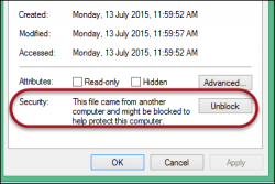 Unblock file