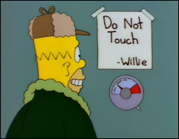 Do not touch the thermostat