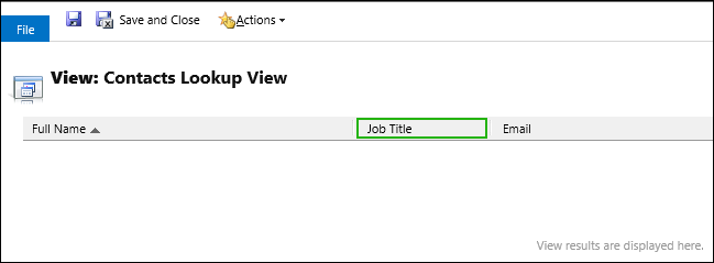Add extra columns to lookup view