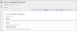 How to migrate KB article
