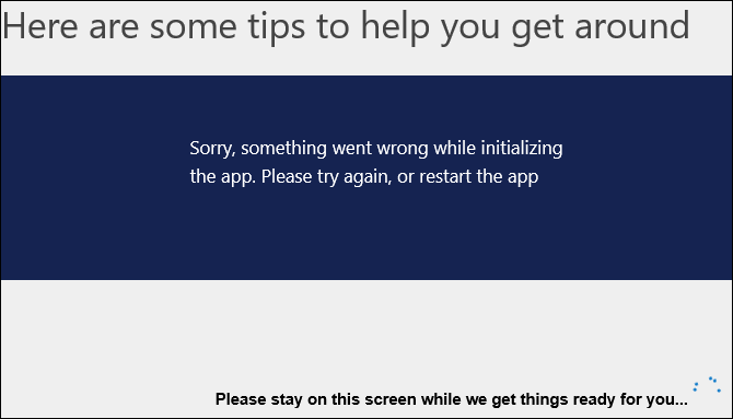 Interactive Service Hub error