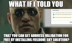Address Validation using FiledOne Sky solution