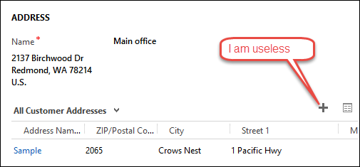 Address name and subgrid