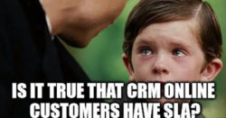 Service Level Agreement - CRM Online vs salesforce