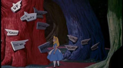 Alice in Wonderland choice